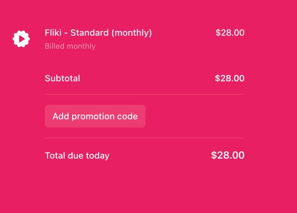 Fliki discount code apply