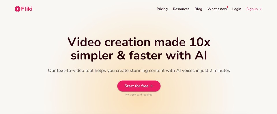 Fliki Ai video generator