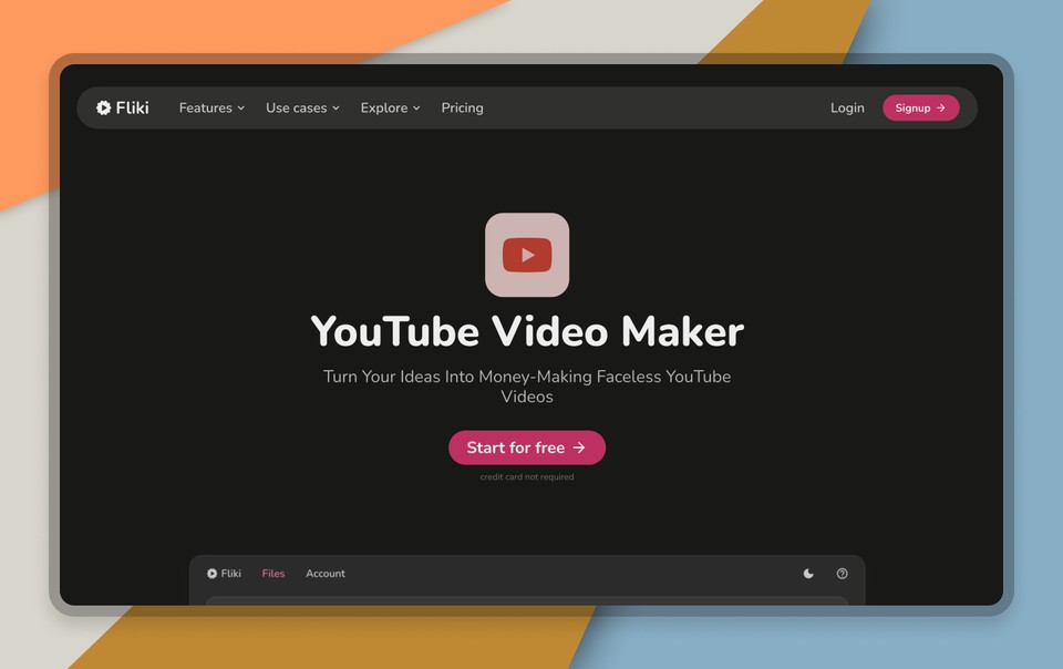 Fliki YouTube video maker