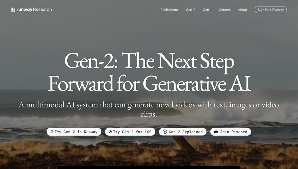 Runway Gen-2 is the First Publicly Available Text-to-Video Generator