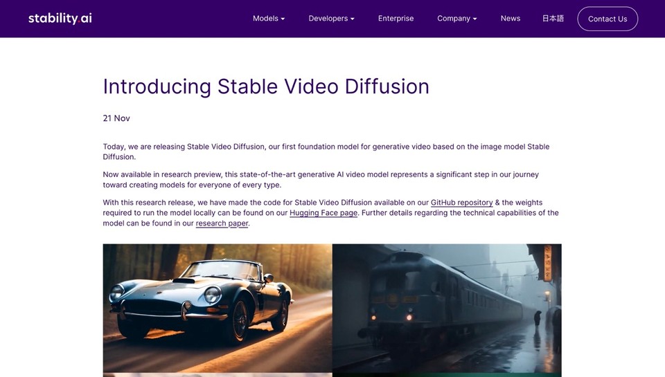 Stable Video Diffusion