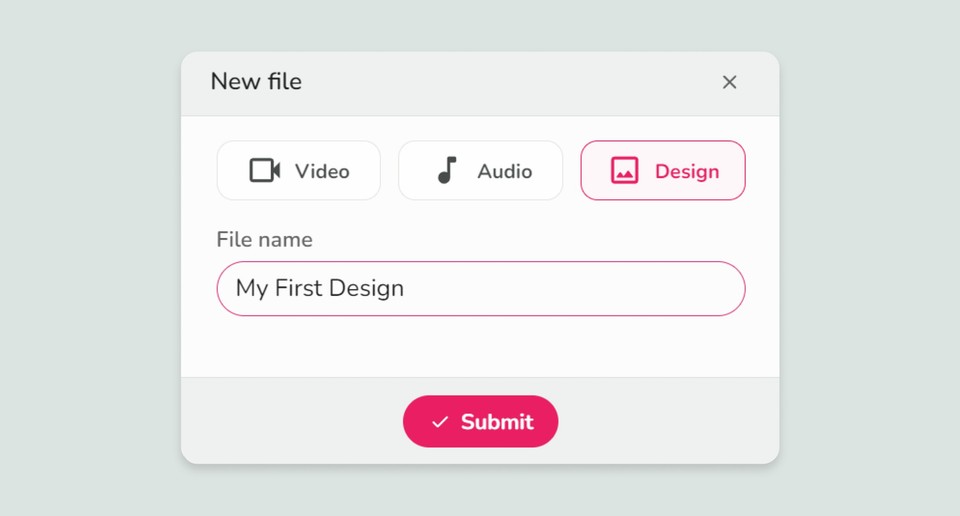 Creating a design file in Fliki