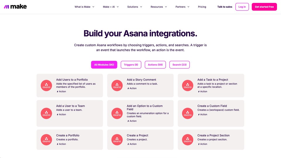 Make Asana Integration