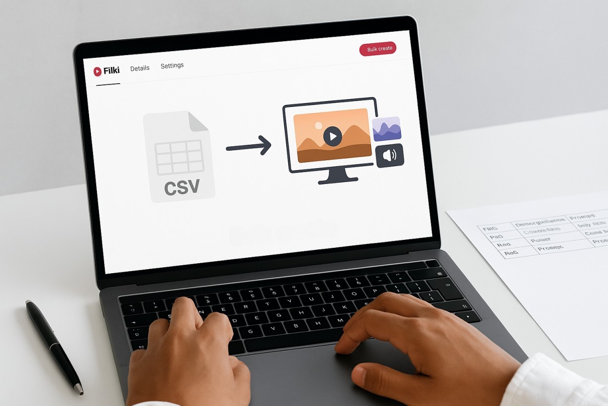 How to bulk create content in Fliki