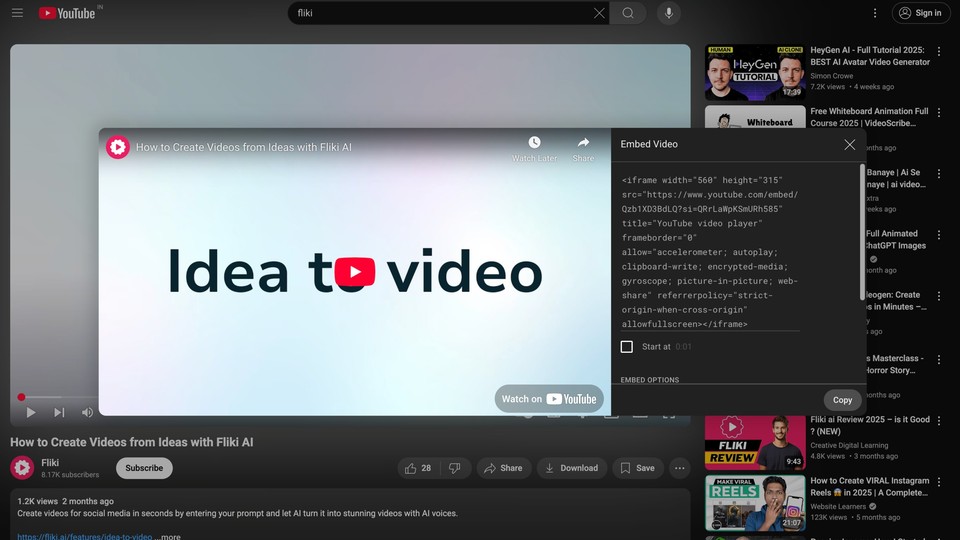 youtube embed code