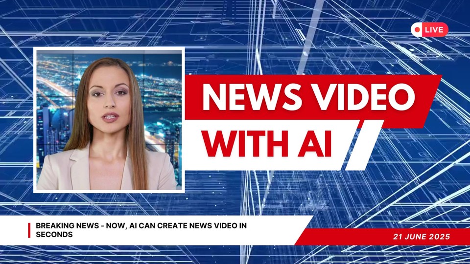 how to create a news video with AI