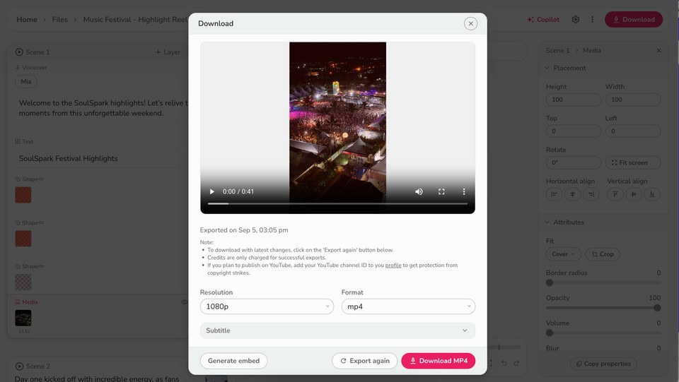 downloading video