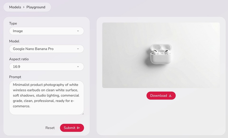 Nano Banana Pro tech product image