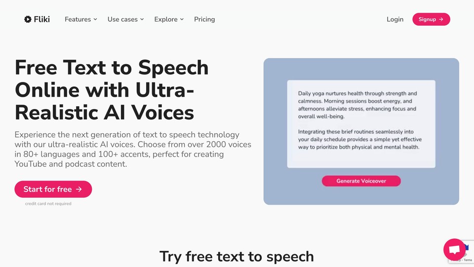 Fliki text to speech