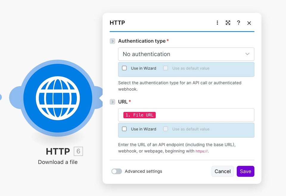 HTTP Download a file module