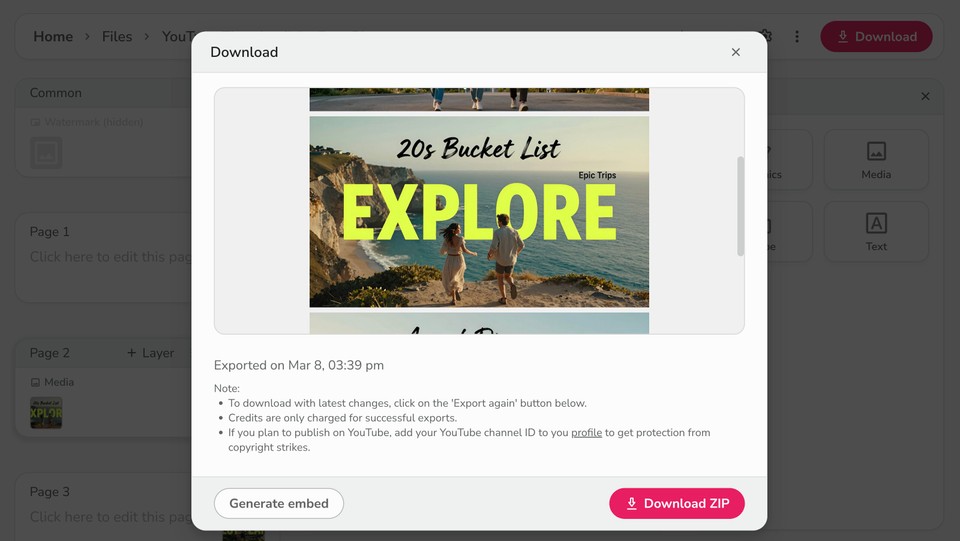 AI Thumbnail workflow step 5