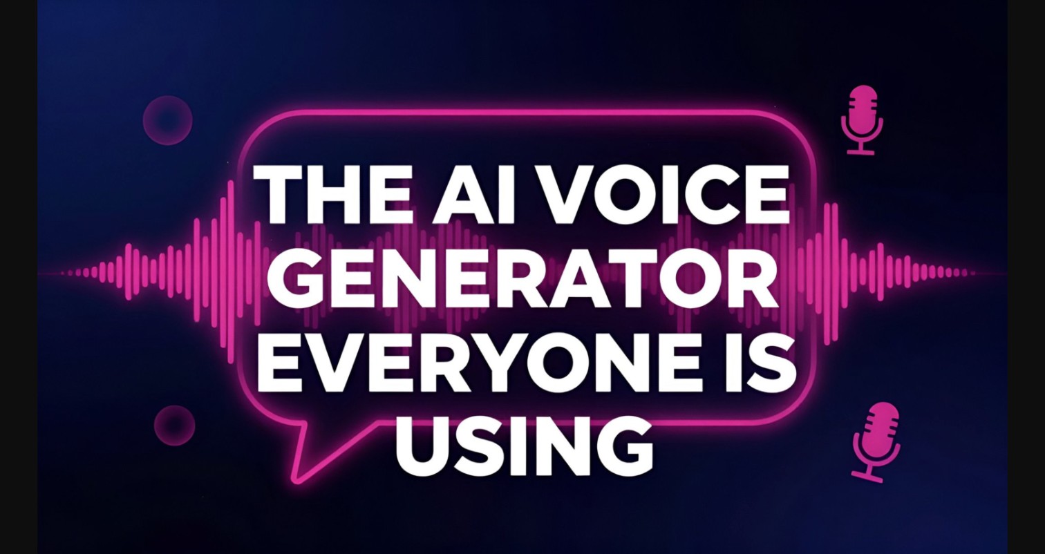 What Is the AI Voice Generator Everyone Is Using in 2026?