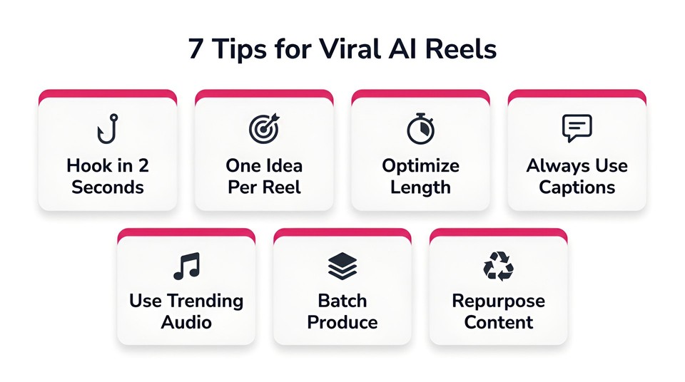 7 tips for viral AI reels
