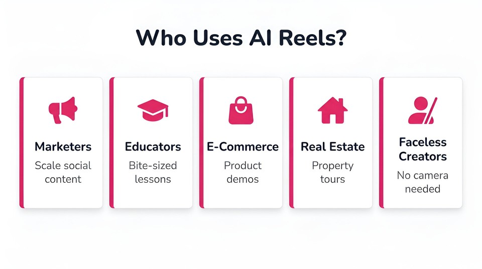 Who uses AI reels
