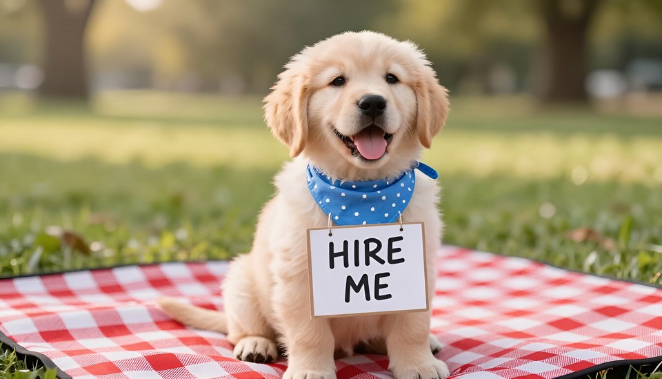 Stylized Character with Sign