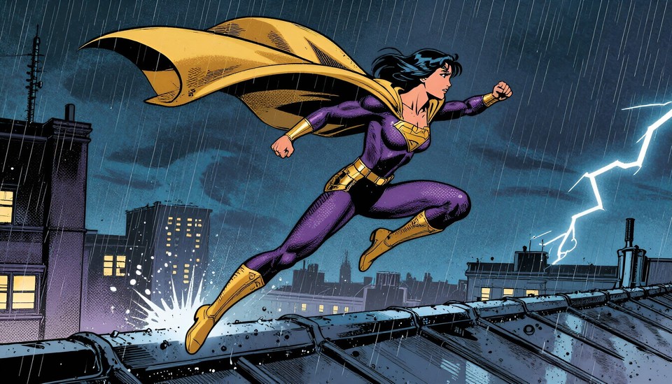 Comic Book Splash Panel