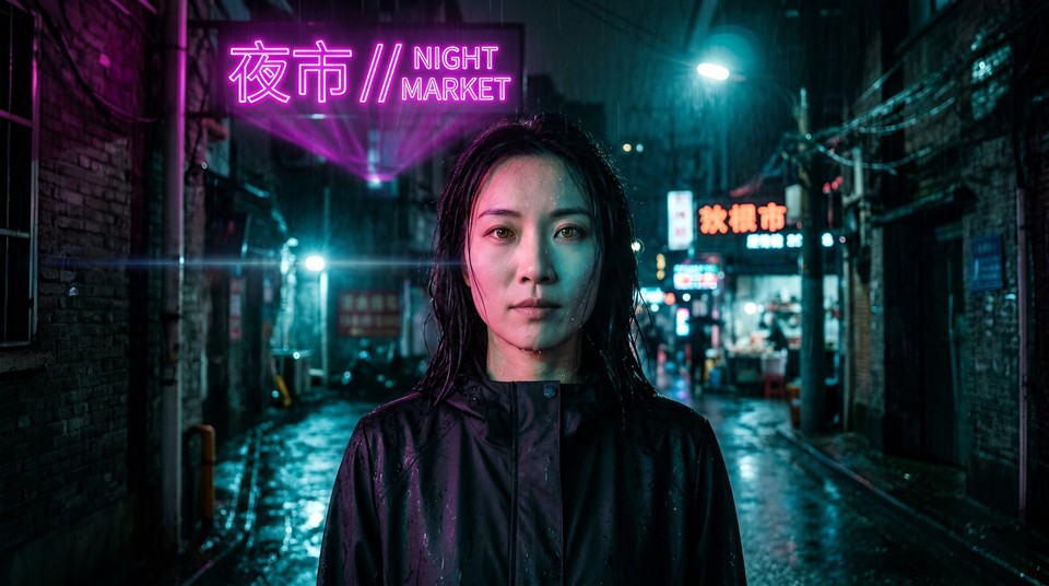 Nano banana 2 sample output - Cinematic neo-noir character