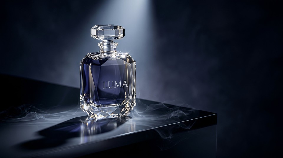 Nano banana 2 sample output - Luxury perfume hero shot