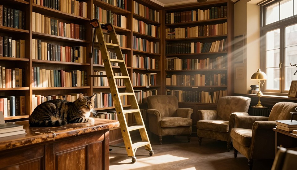 Nano banana 2 sample output - Cozy independent bookshop