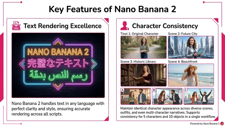 Key features of Nano banana 2