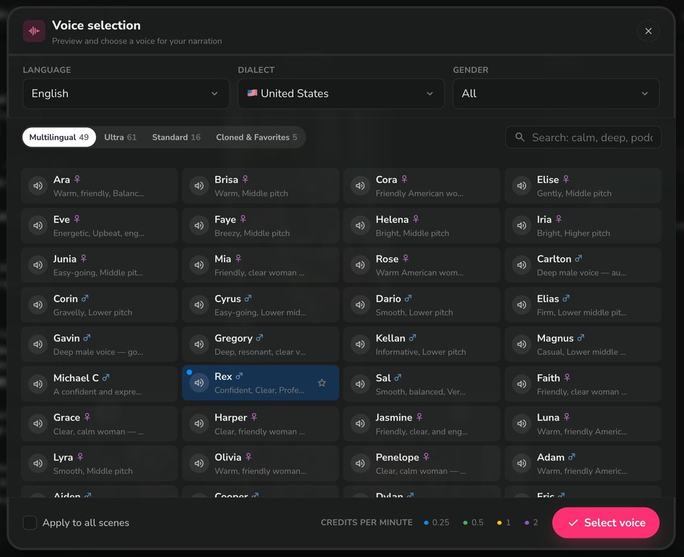 voice picker