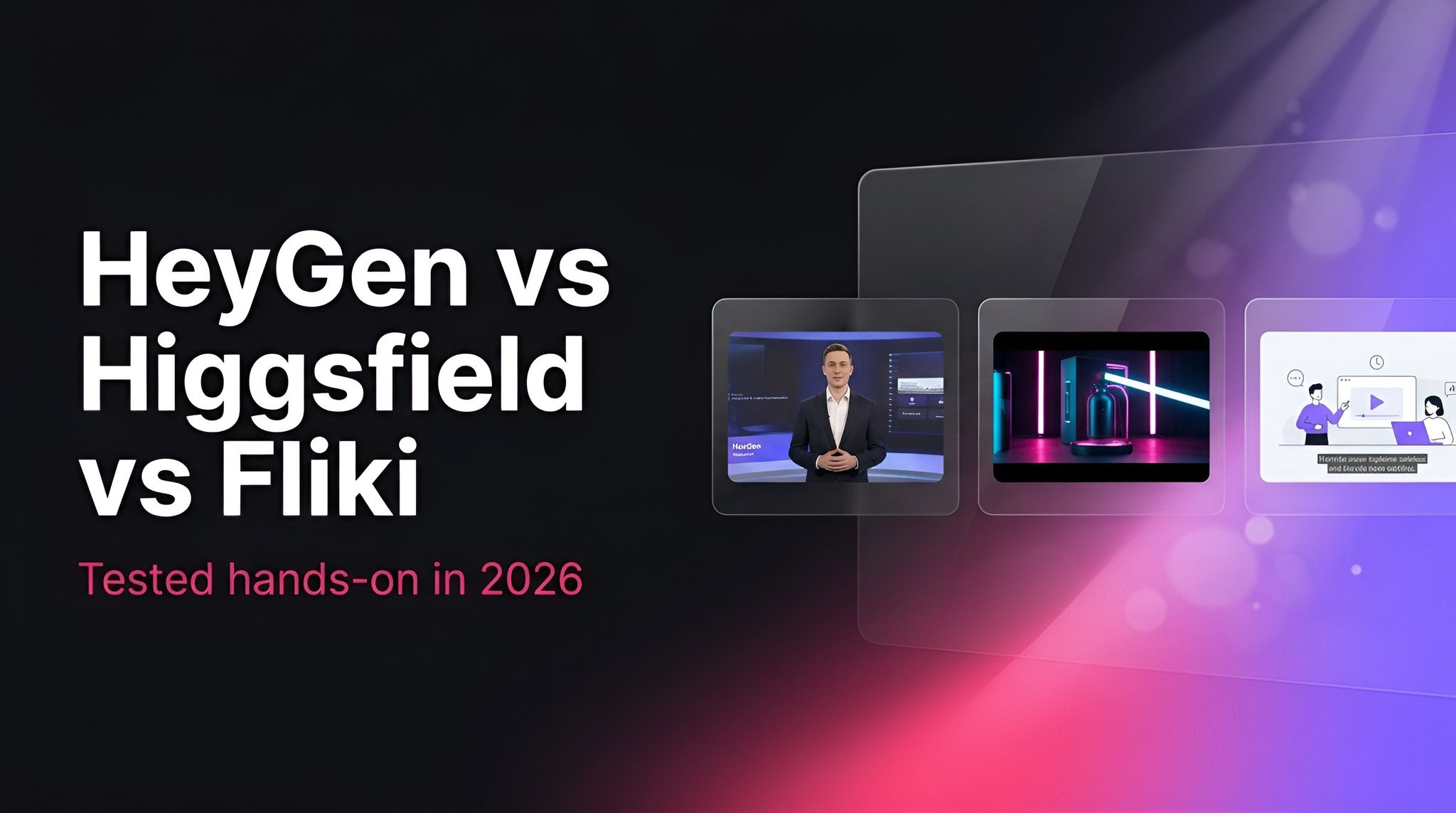 HeyGen vs Higgsfield vs Fliki: I Tested All Three (2026)