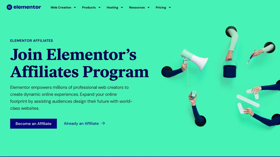 Elementor affiliate program