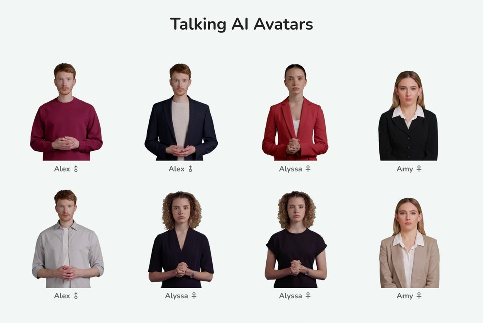 AI avatar samples