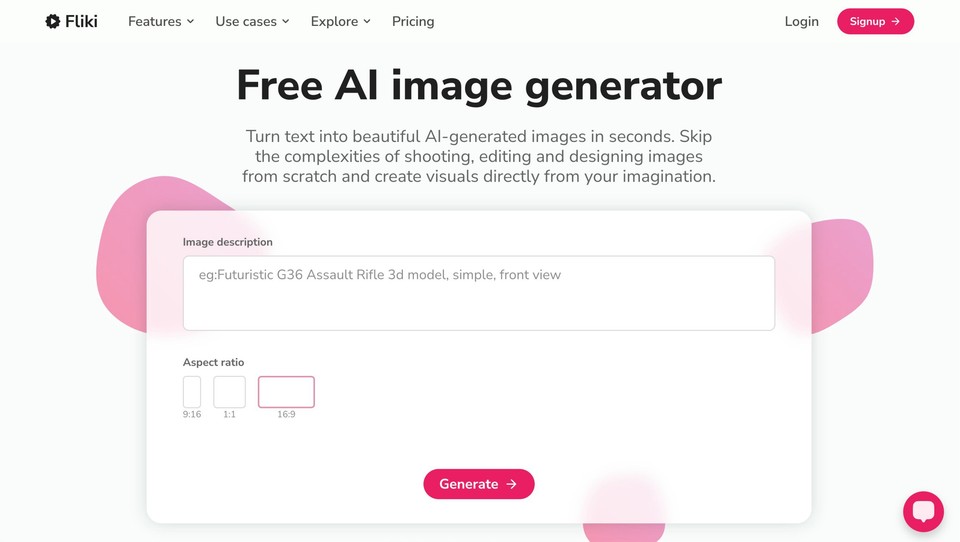 fliki ai image generator