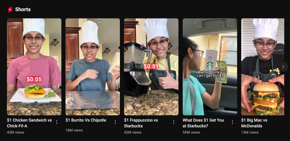 Screenshot of a YouTube shorts series by Jenny Hoyos