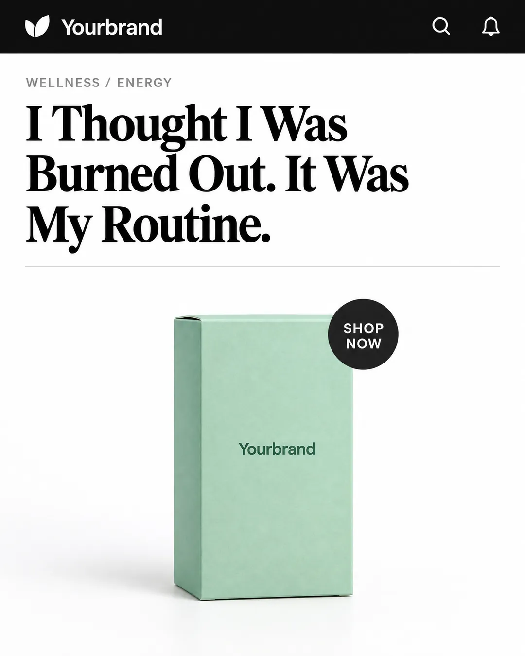 Article header look