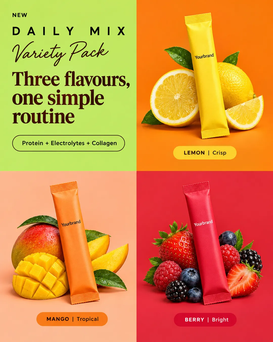 Flavour grid look