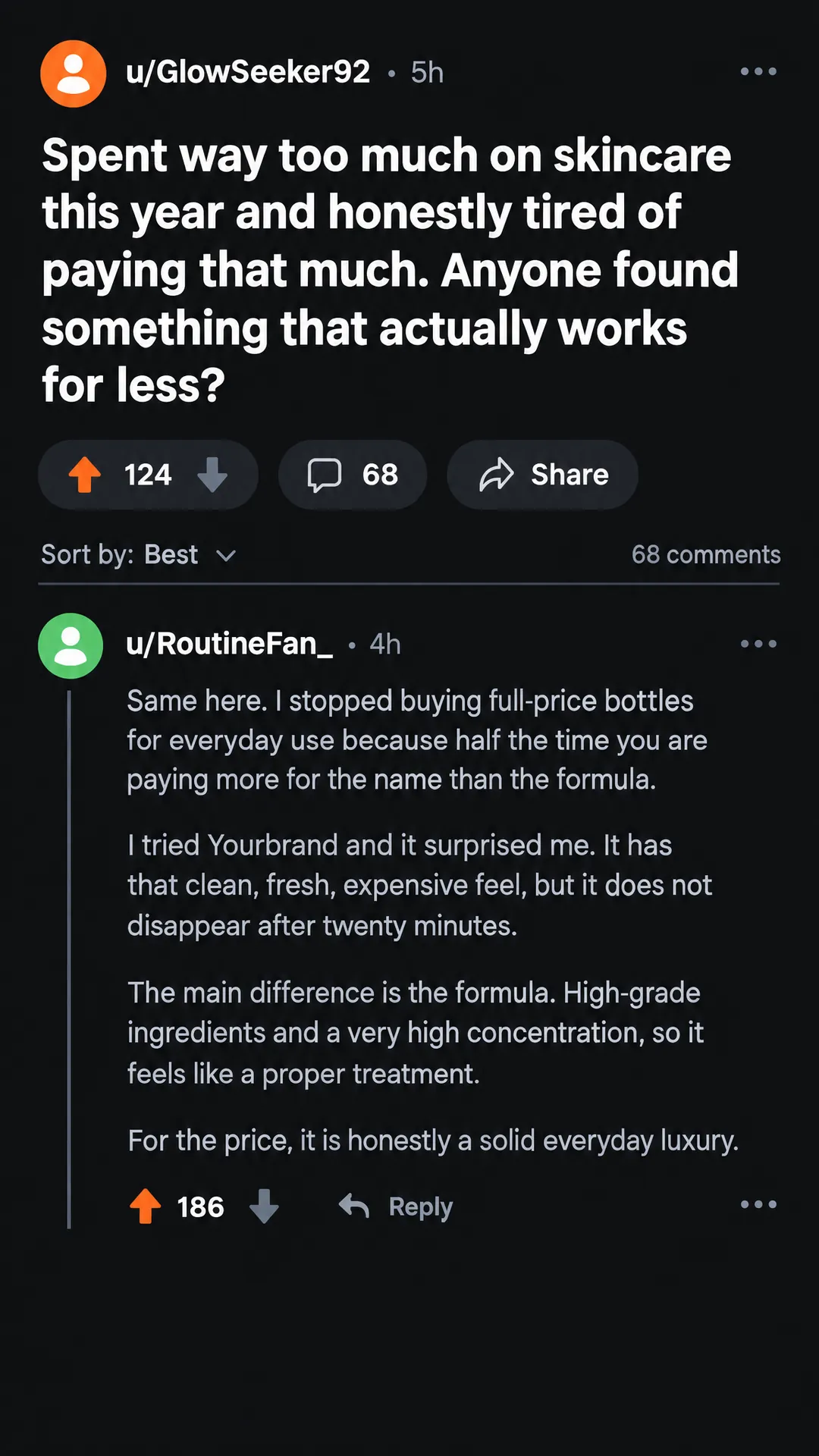 Forum thread look