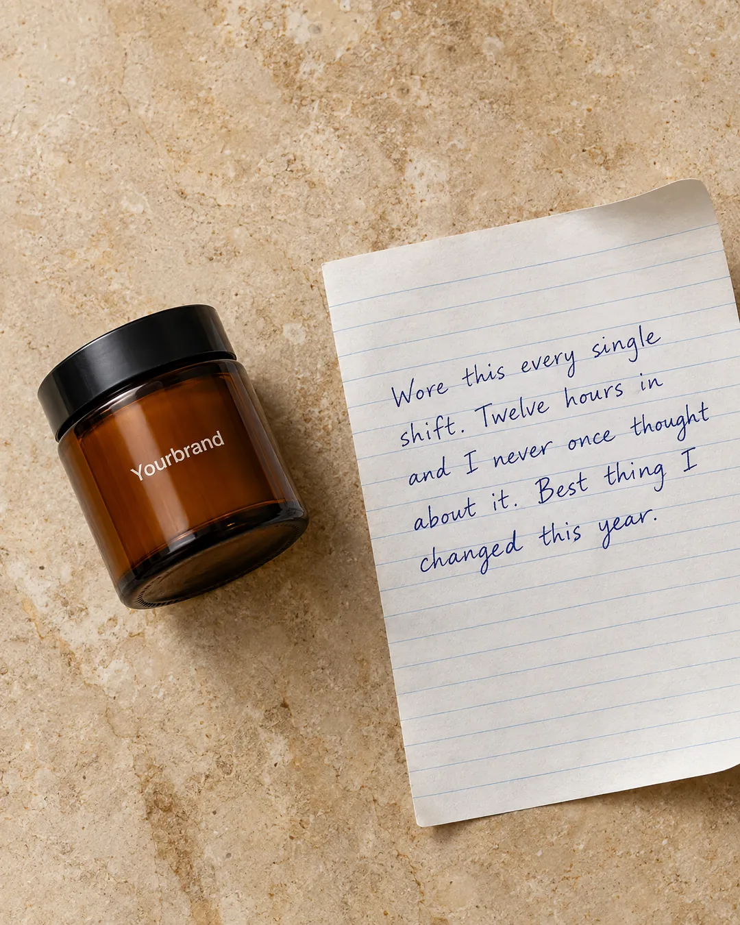 Handwritten note look
