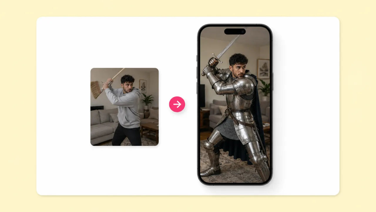 Turn yourself into any character for Shorts. Fliki AI Character Swap for Creator content.