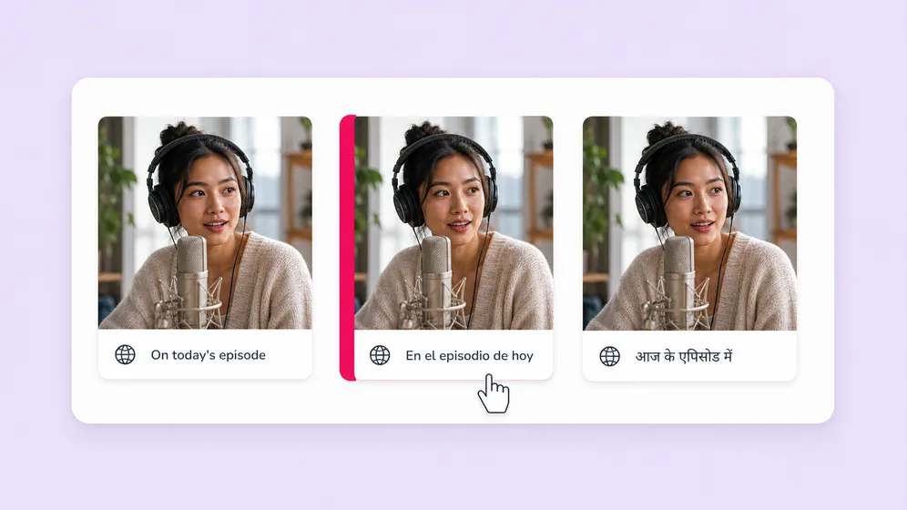 Podcast dubbing in your real voice. Fliki AI dubbing for Podcasts.