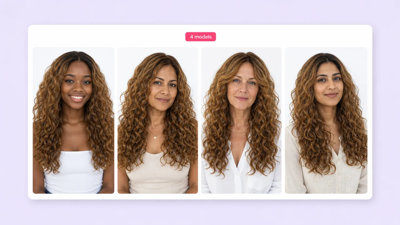 Every wig on every customer type. Fliki AI hairstyle changer for Wig brands.