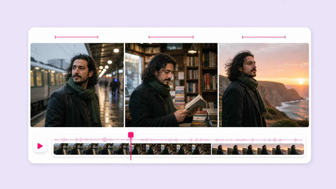 Keep a character the same across scenes. Fliki AI head swap for Storytelling.