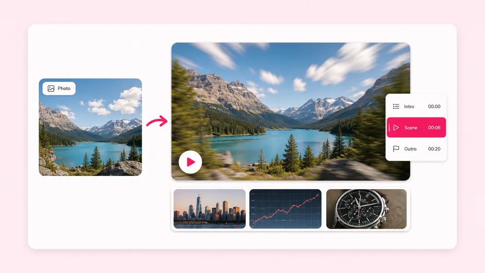 Scene b-roll for faceless YouTube channels. Fliki AI image animator for AI b-roll.