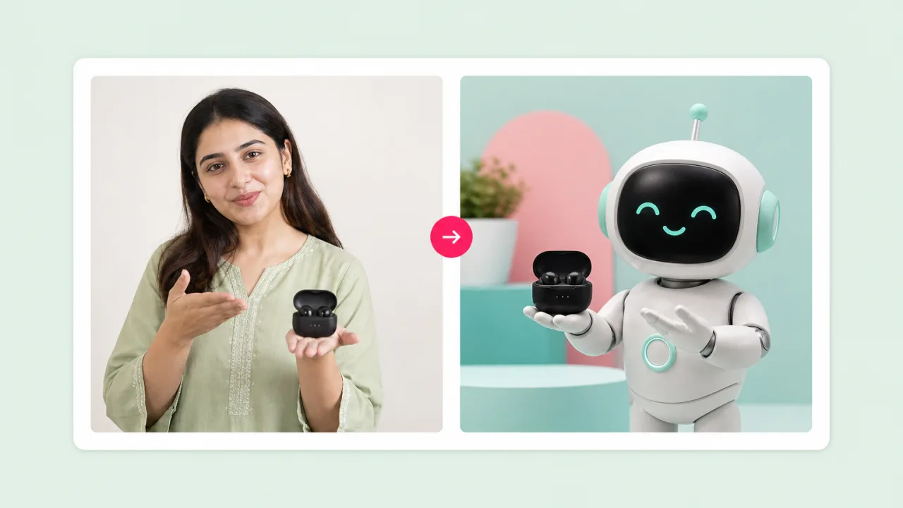 Turn one demo take into branded demos. Fliki AI Motion Control for Product demos.