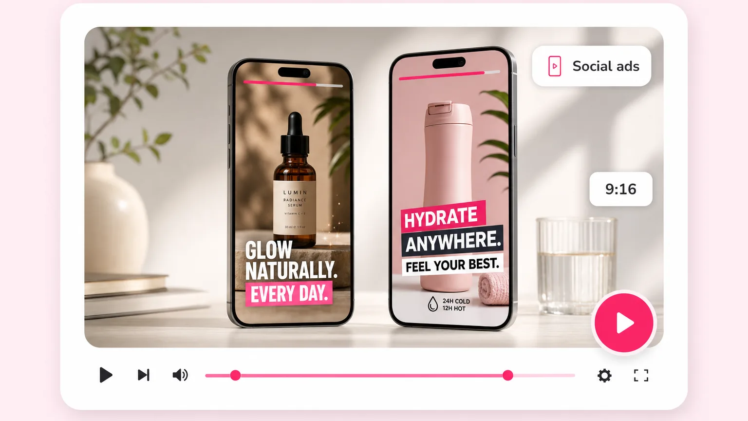 Social ads and paid creative. Fliki AI motion graphics generator for Social ads.