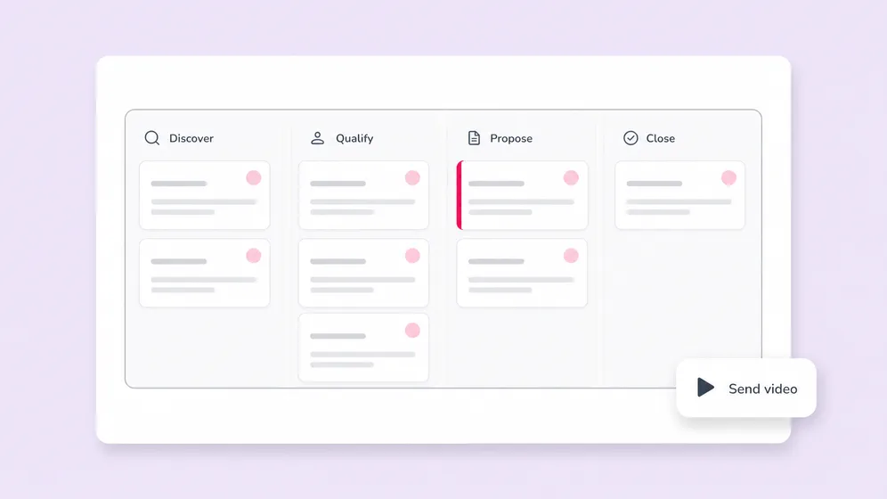 Stage-specific videos for each pipeline stage. Fliki AI sales video generator for Deal-stage videos.