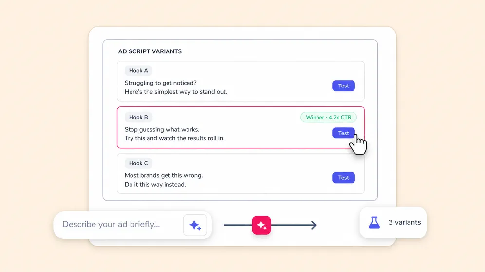 Ad scripts and product demo copy from a brief. Fliki AI script generator for Ads.