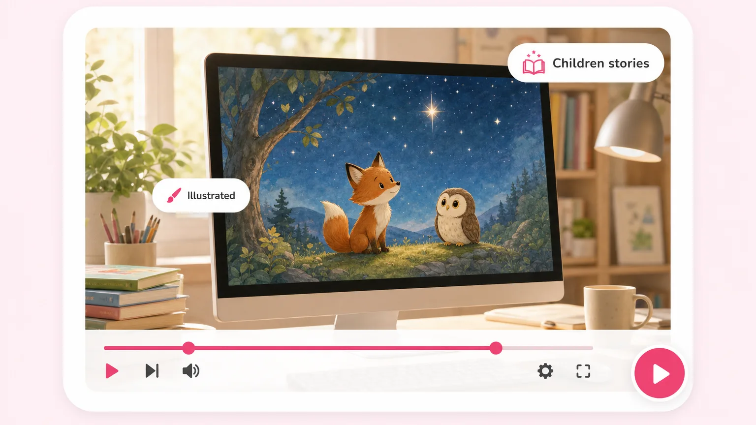 Children stories and folk tales. Fliki AI story video generator for Children stories.