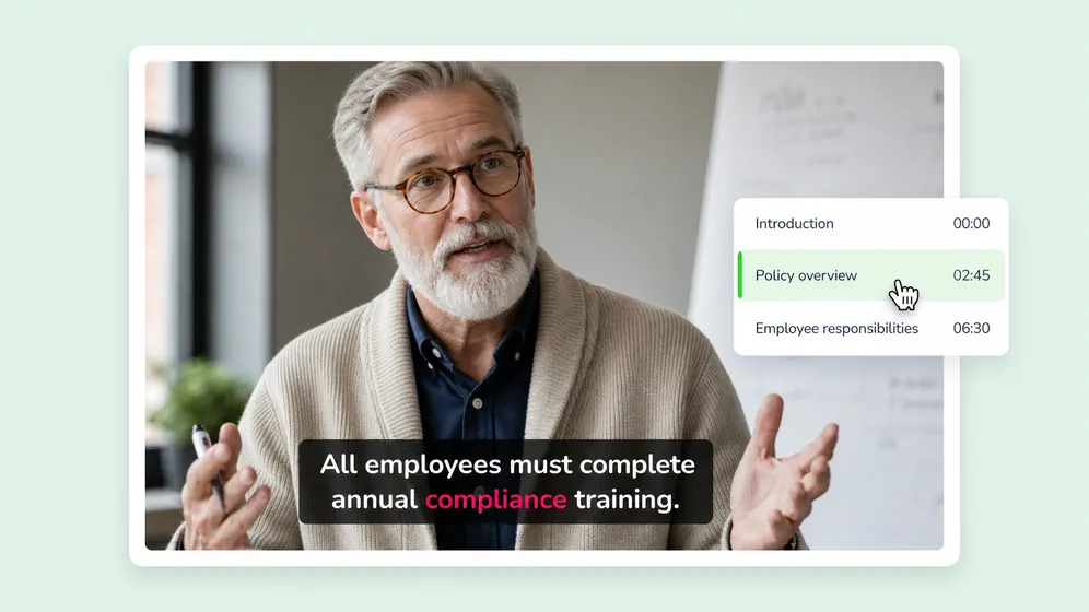 Course captions with chapter markers. Fliki AI subtitle generator for Education.