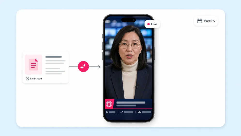 Daily news and AI commentary TikToks from articles. Fliki AI TikTok video generator for News & commentary.