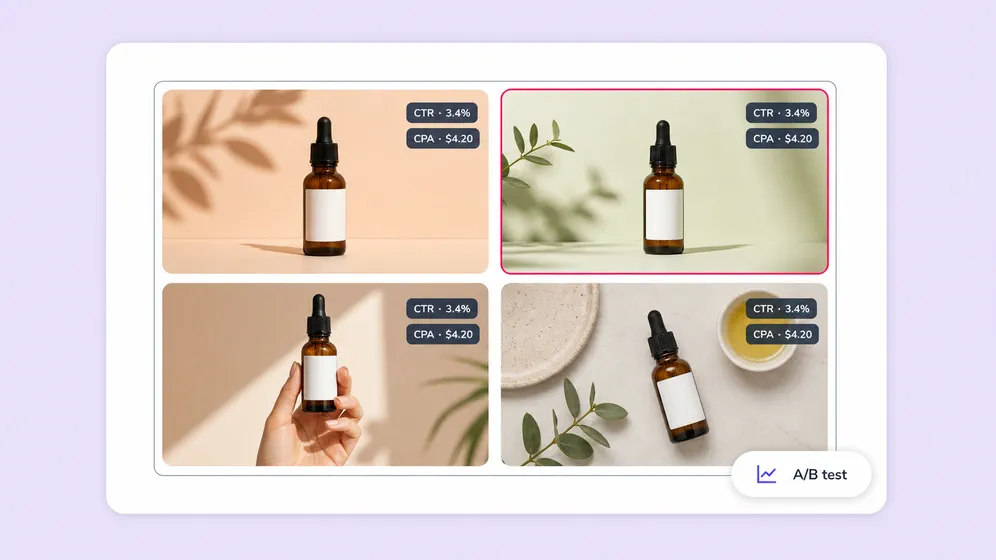 Bulk ad iterations for retargeting and creative testing. Fliki AI video ad generator for Retargeting variants.