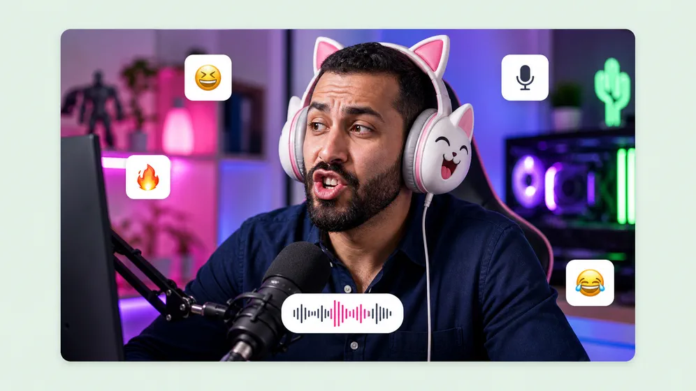 Comedic voice swaps for short-form video. Fliki AI voice changer for Prank & meme audio.