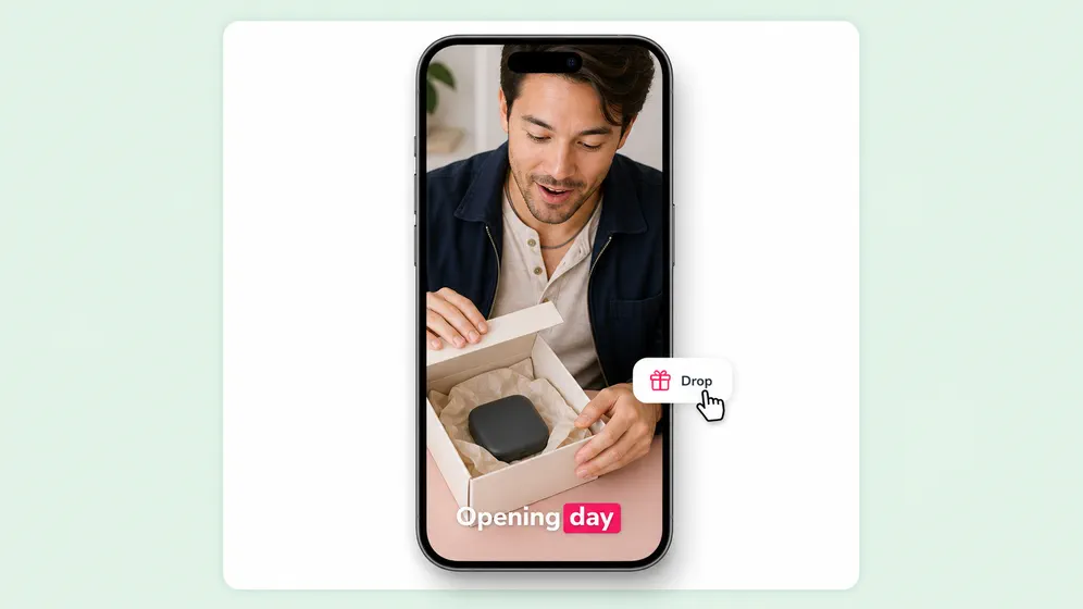 AI unboxing videos and review reels. Fliki eCommerce for Unboxing reels.