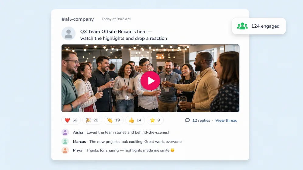 AI employee engagement videos and recognition. Fliki Internal Communication for Employee engagement.